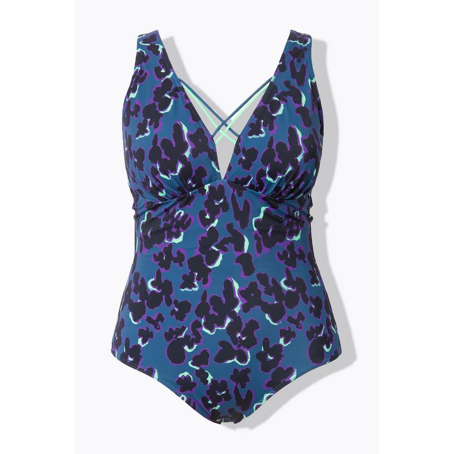 Ulla Popken Maillot de bain Taches Bonnets Souples Rubans Décoratifs  