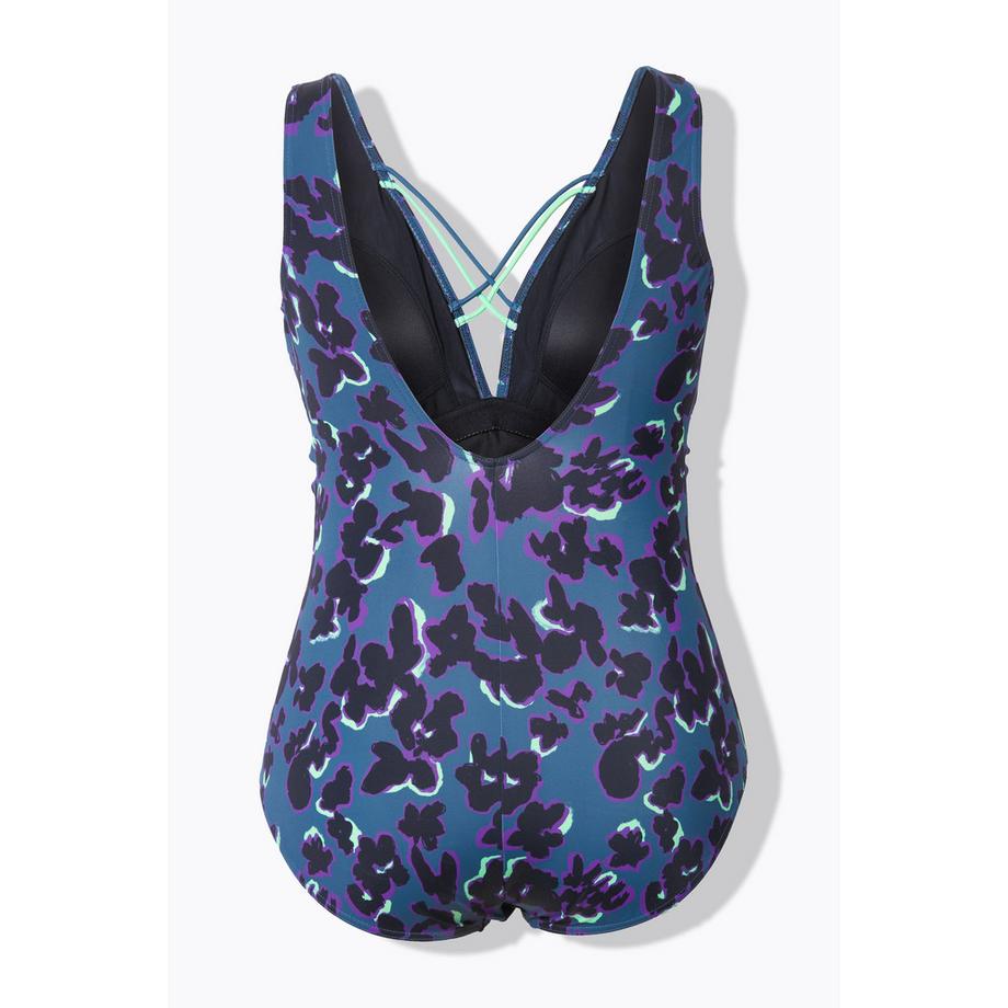 Ulla Popken Maillot de bain Taches Bonnets Souples Rubans Décoratifs  