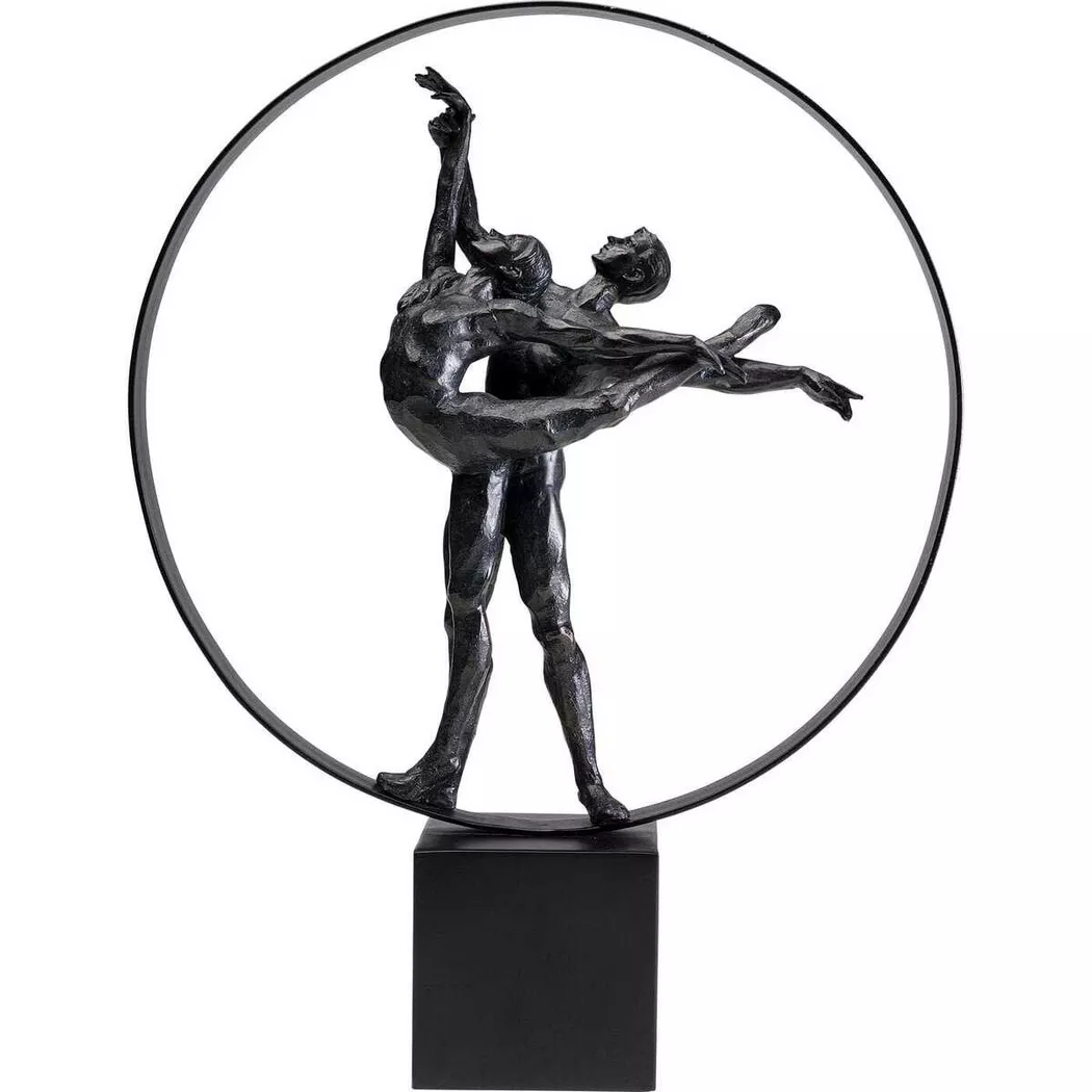 KARE Design - Objet décoratif Dancers Circle 45, One Size, Noir