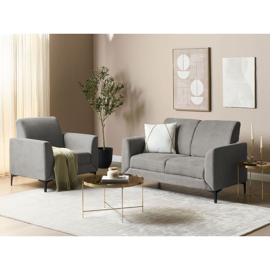 Beliani 2 Sitzer Sofa aus Stoff  FENES  