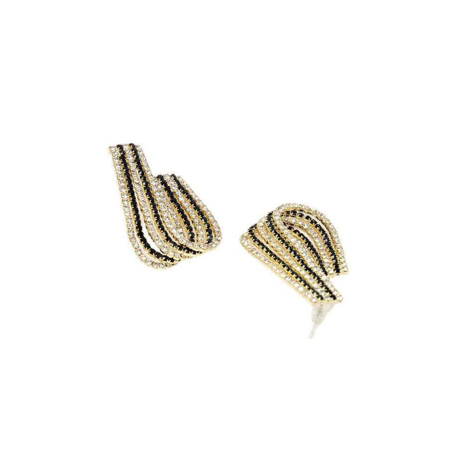 AVANT-GARDE PARIS  Boucles d'oreilles J-Hoop en cristal 