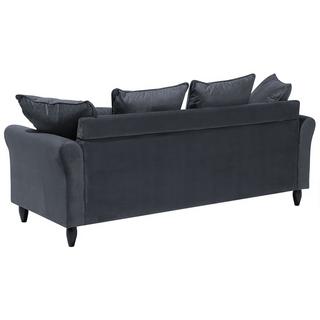 Beliani 3 Sitzer Sofa aus Samtstoff Klassisch BORNHOLM  