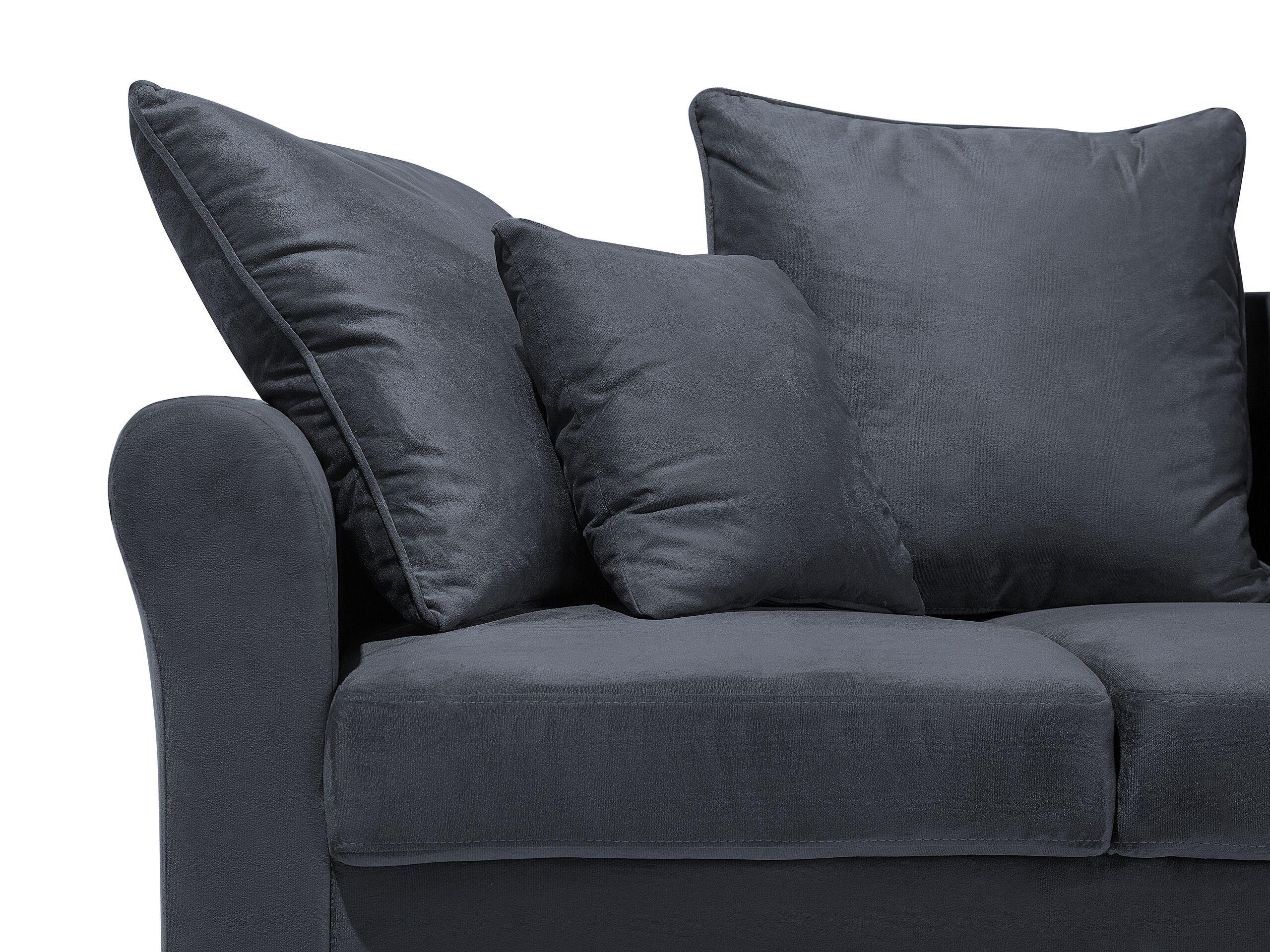 Beliani 3 Sitzer Sofa aus Samtstoff Klassisch BORNHOLM  