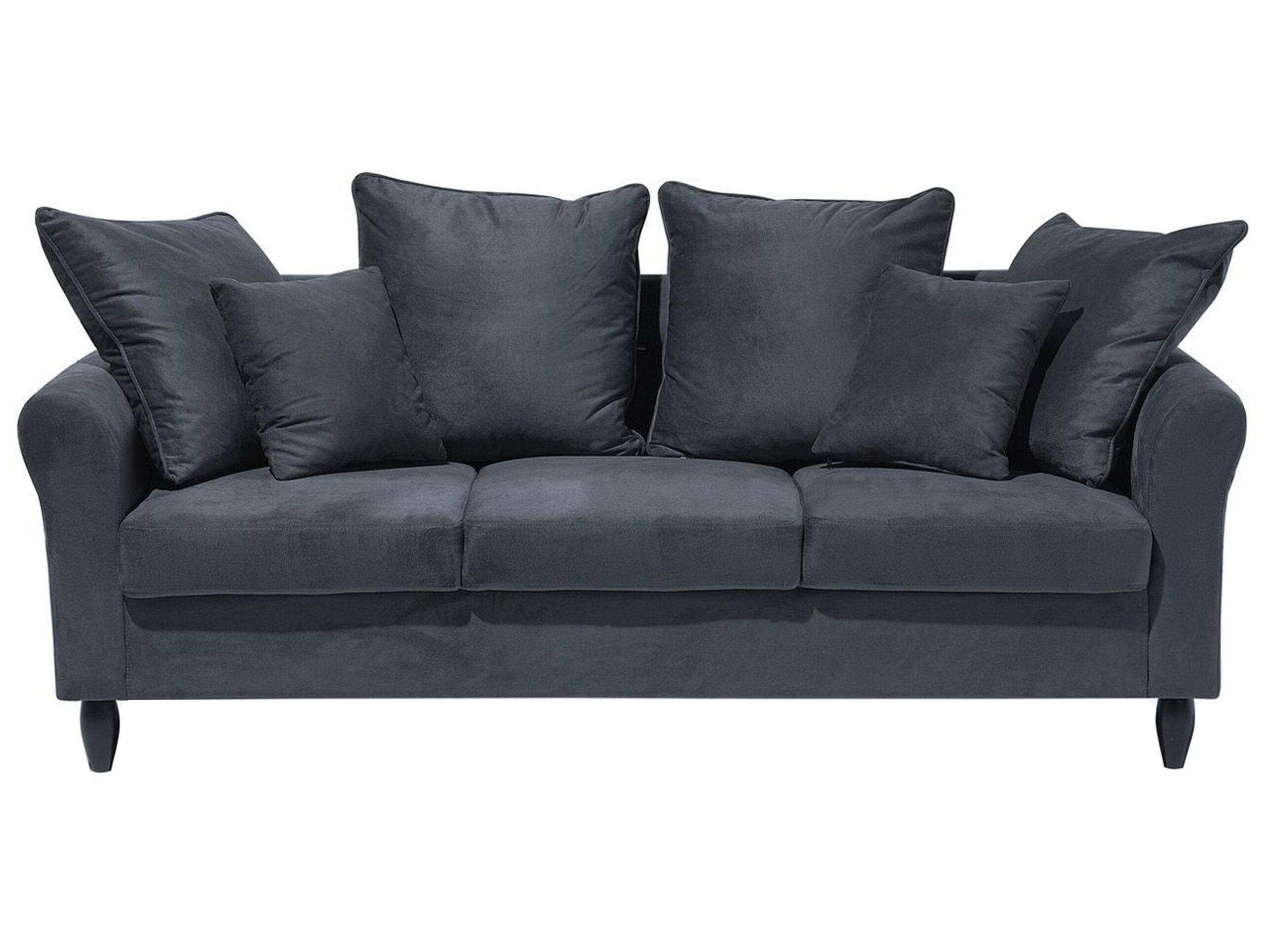 Beliani 3 Sitzer Sofa aus Samtstoff Klassisch BORNHOLM  