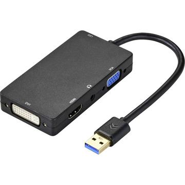 USB 3 zu HDMI/DVI/VGA externe Grafikkarte