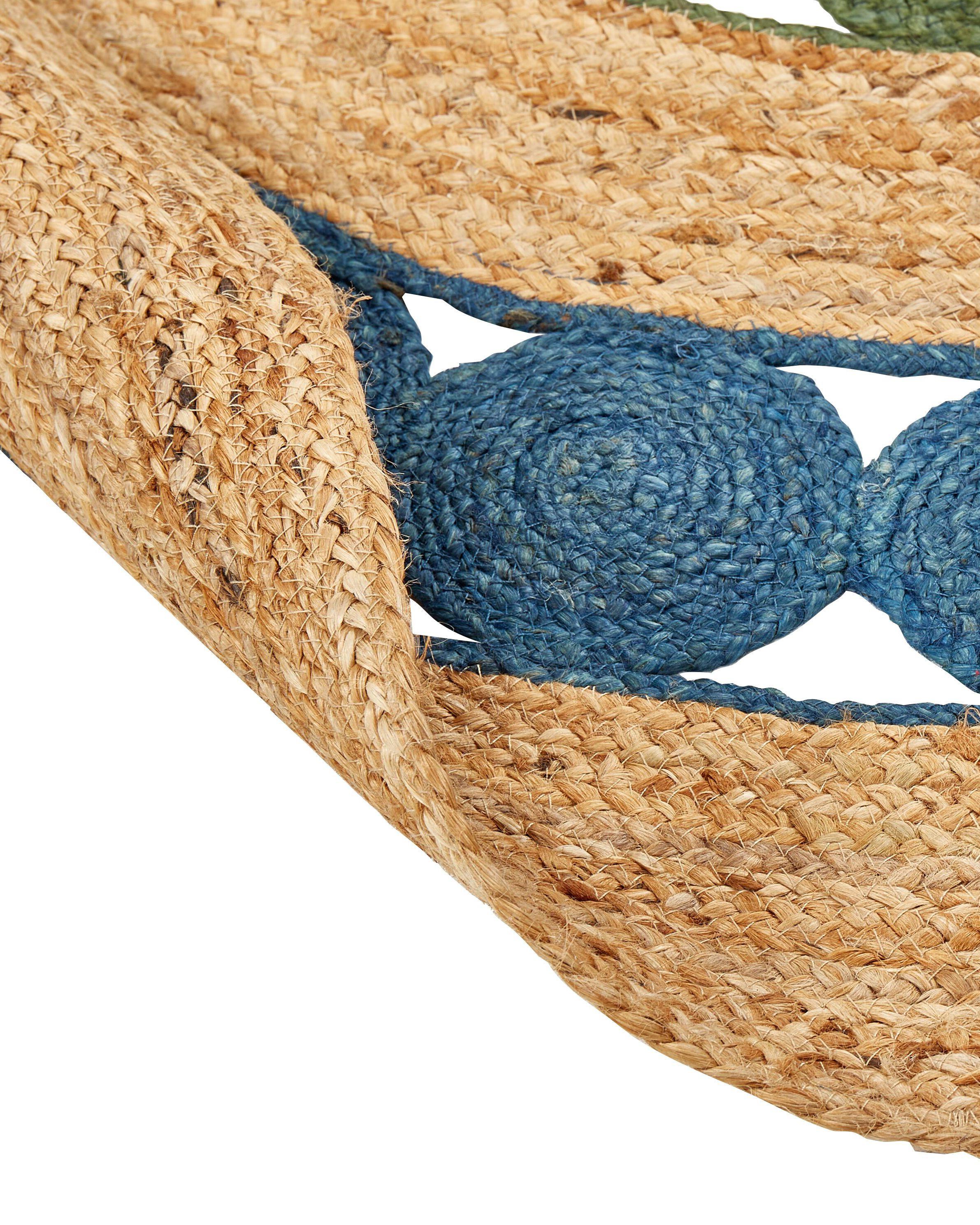 Beliani Teppich aus Jute Boho HOVIT  