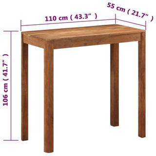 VidaXL Bartisch holz  