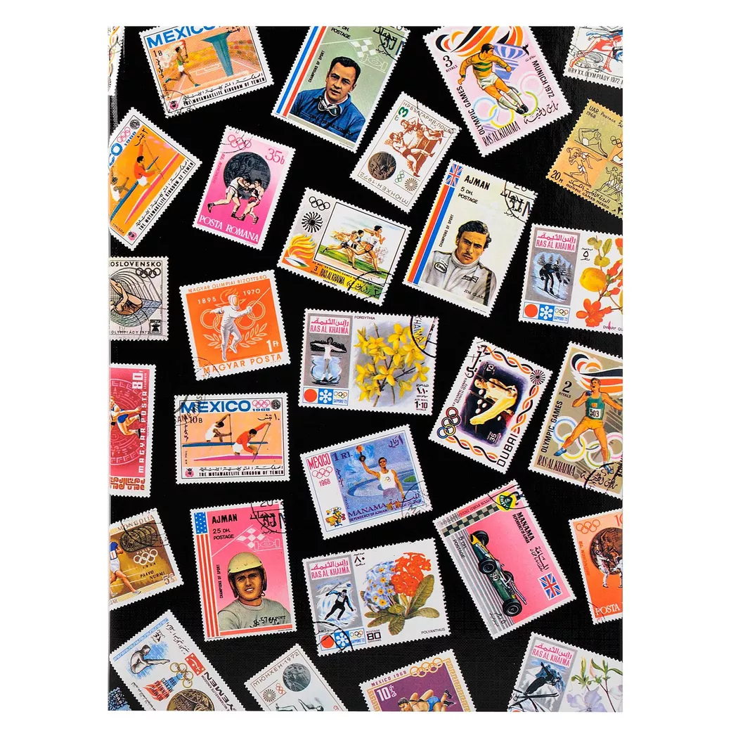 Exacompta - Briefmarken Einsteckalbum Sport, 16 Seiten, 16,5x22,5cm - x 5, One Size, Multicolor