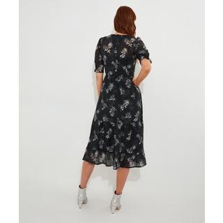 Joe Browns  Robe Midi Manches Bouffantes Florale Monochrome 