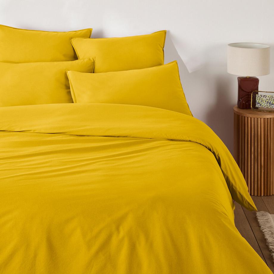 La Redoute Intérieurs Scenario Housse de couette unie en coton lavé  