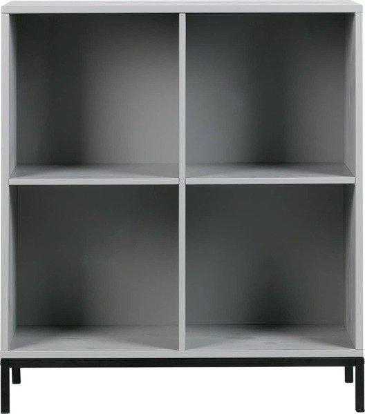 Image of Schrank Case Four Open mit Gestell betongrau Schrank Case Four Open mit Gestell betongrau