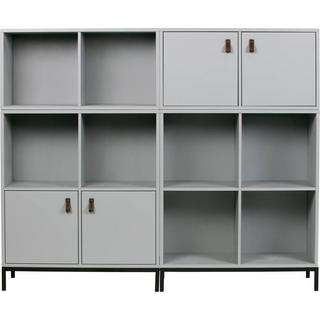 mutoni Case Four Armoire ouverte avec cadre gris béton  