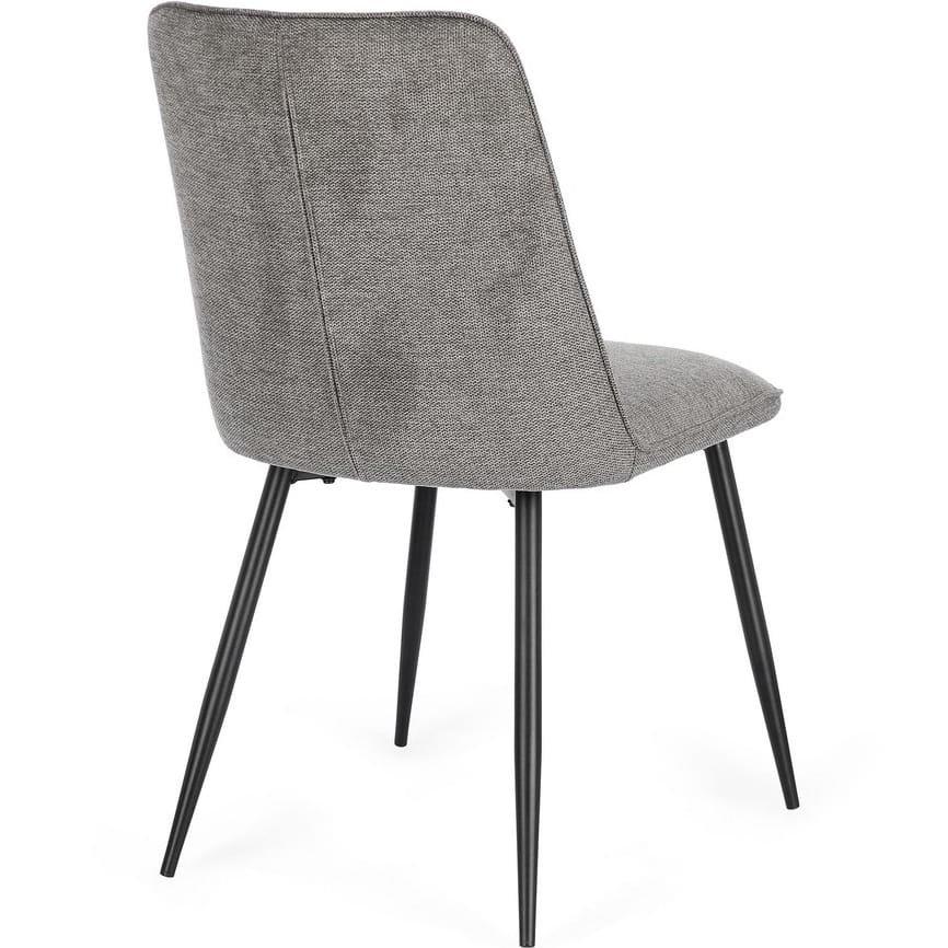 mutoni Chaise Cora noir gris foncé  