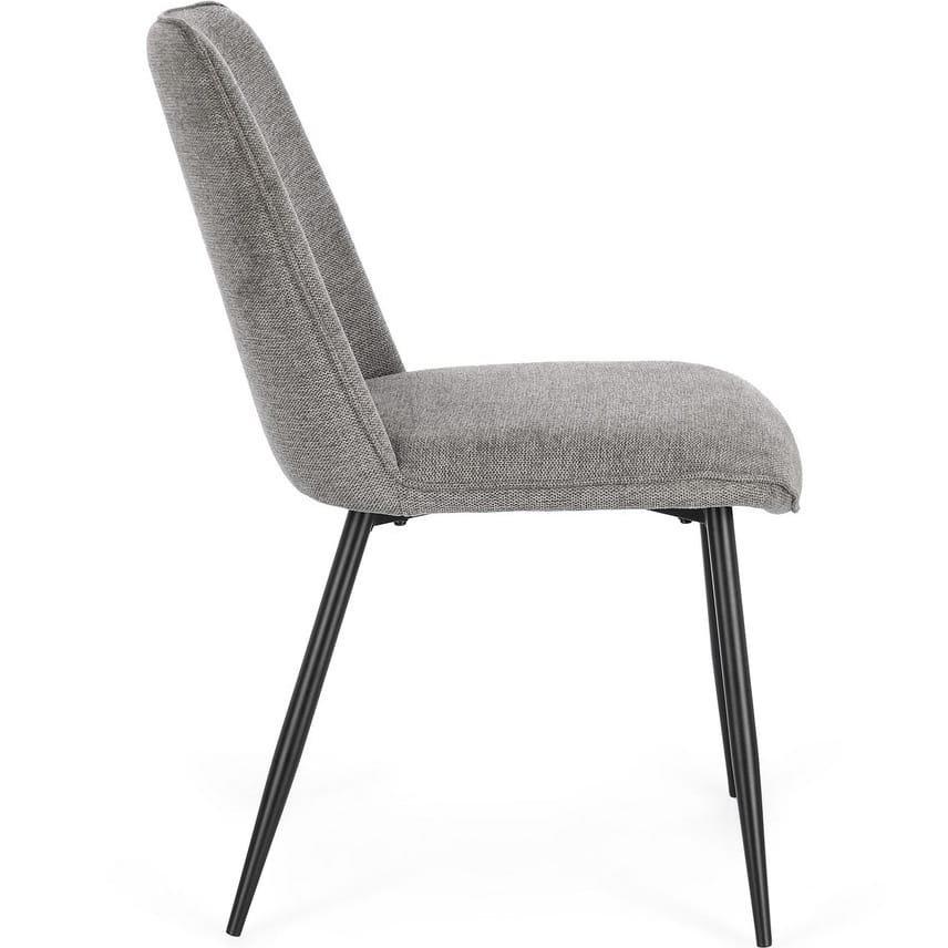 mutoni Chaise Cora noir gris foncé  