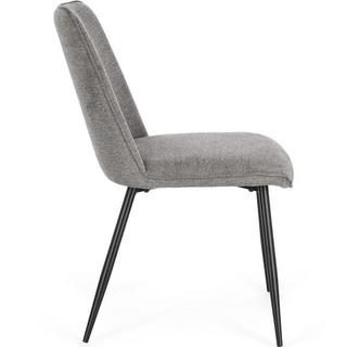 mutoni Chaise Cora noir gris foncé  