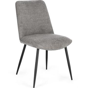 Chaise Cora noir gris foncé