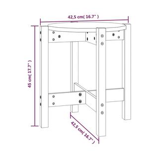 VidaXL tavolino da salotto Legno di pino  