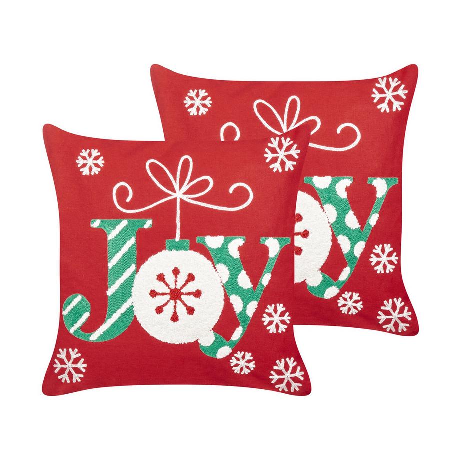 Lot de 2 coussins décoratifs en Coton  GINGERBREAD