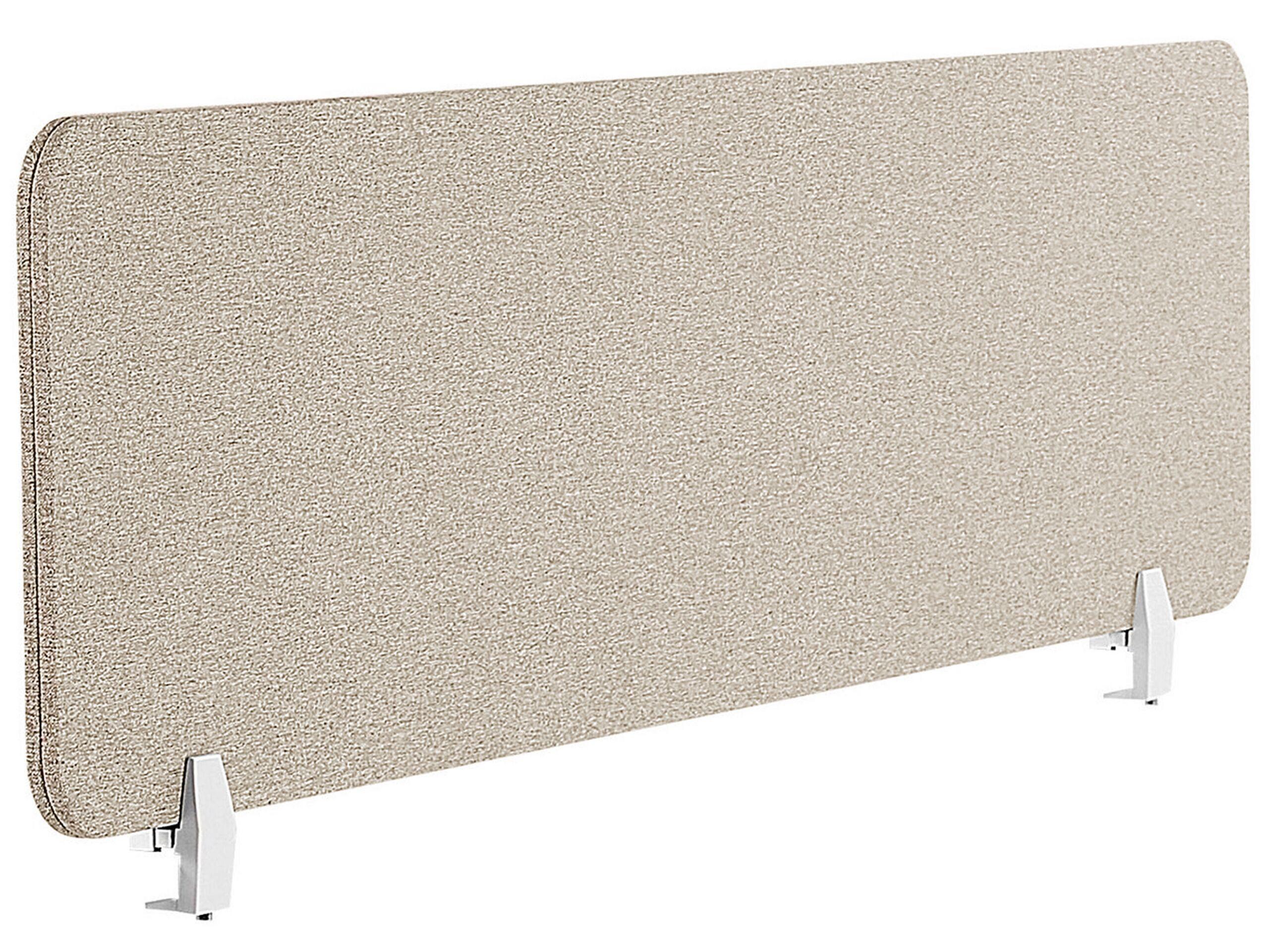 Image of Schreibtischtrennwand Aus Polyester Klassisch Wally Unisex Perle ONE SIZE