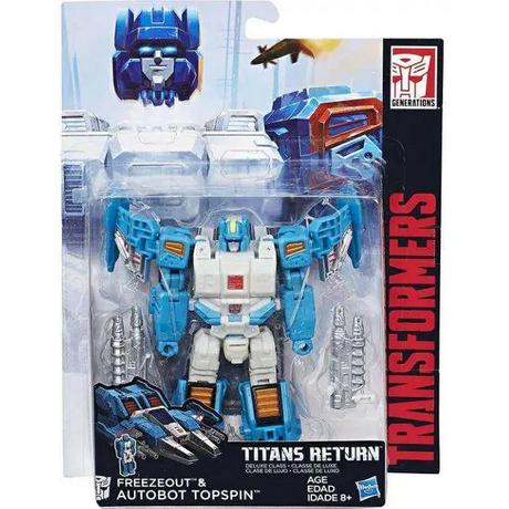 Hasbro  Transformers Generations Titans Return Autobot Topspin & Freezeout Deluxe Action Figure 