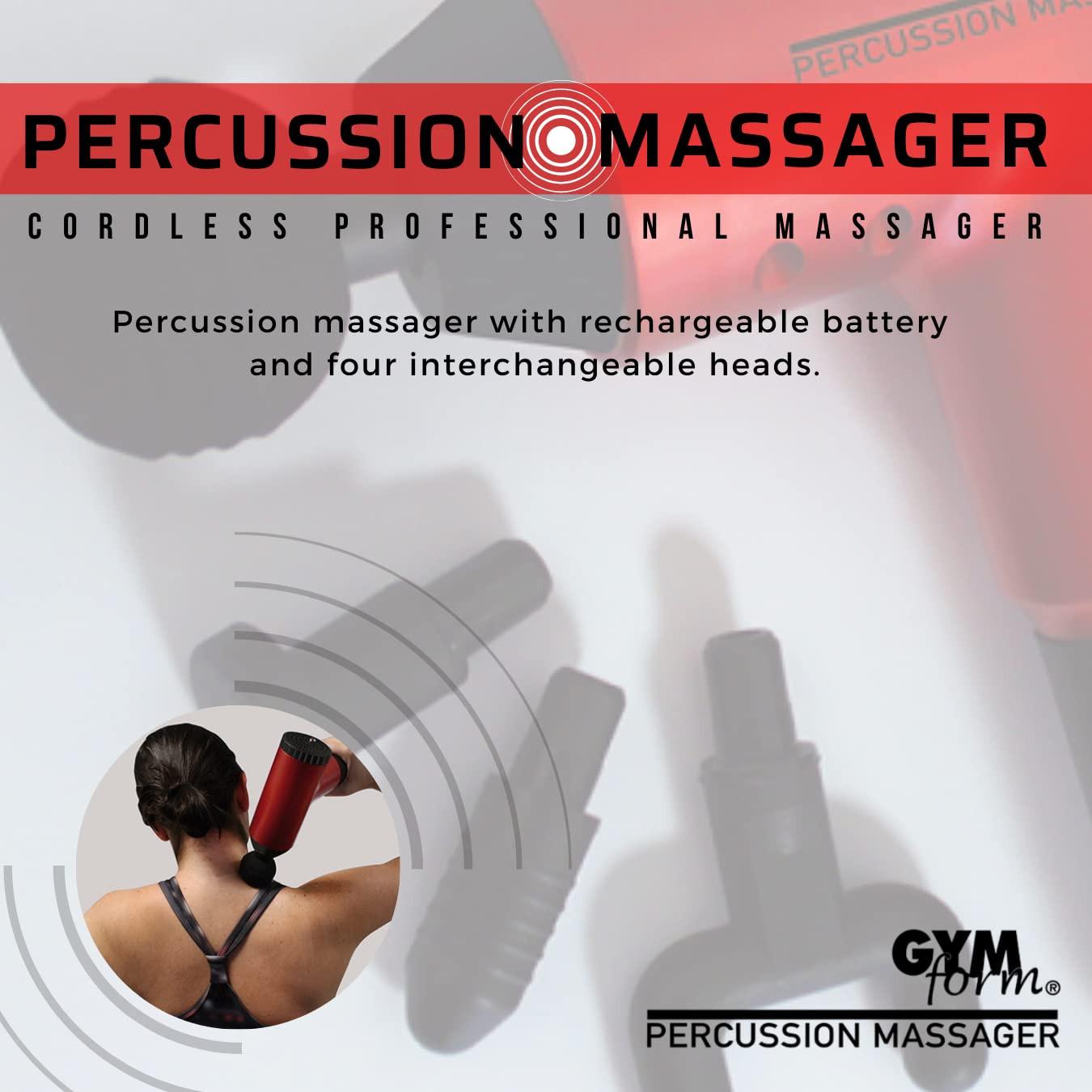 GYMFORM Percussion Massager - Pistola da massaggio  