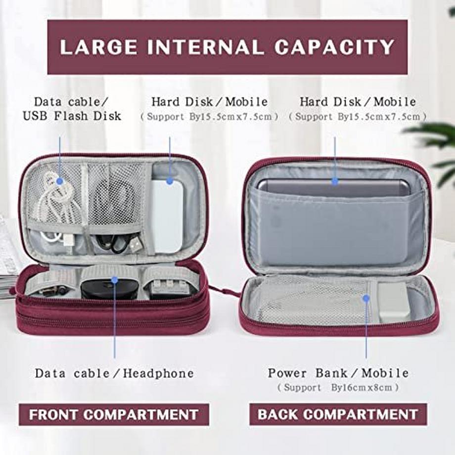 Only-bags.store  Kabeltasche, Elektronik Tasche Organizer, Kabel Organizer Kabeltasche Elektronik Zubehör Organizer Tasche Universal Tasche für Zubehör 