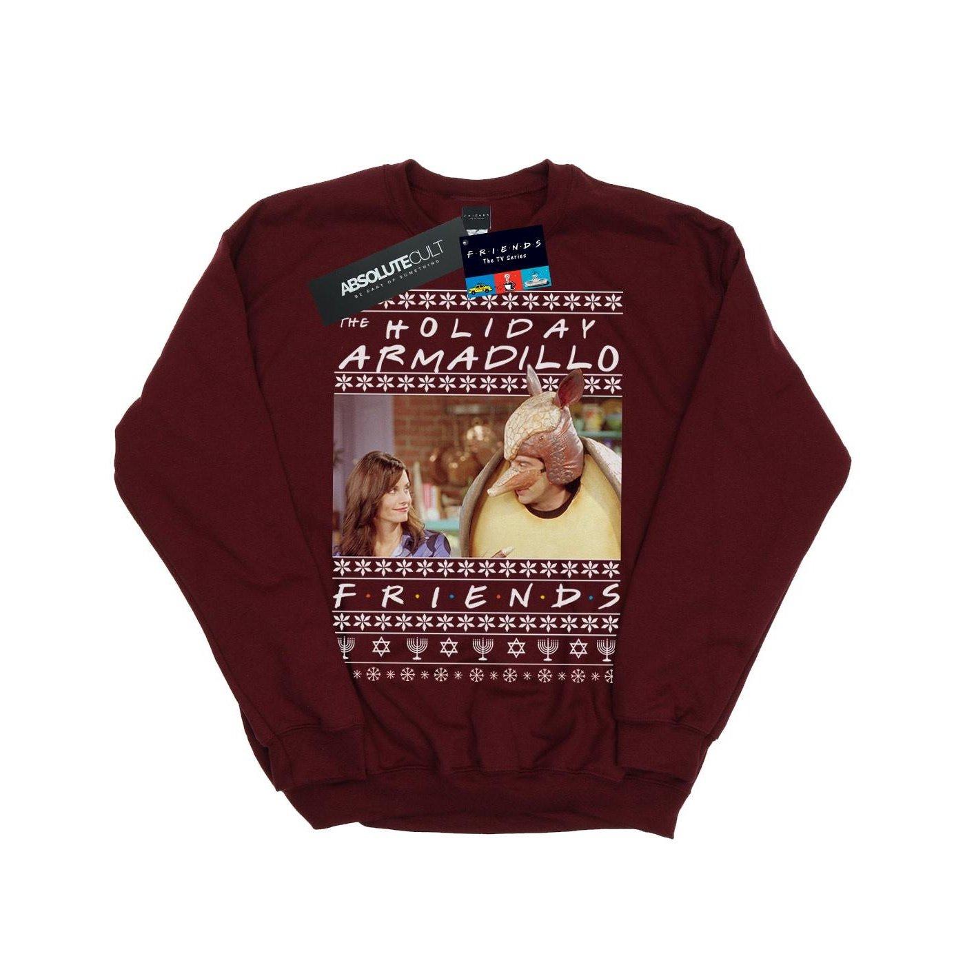 Image of Fair Isle Holiday Armadillo Sweatshirt Mädchen Weinrot 116