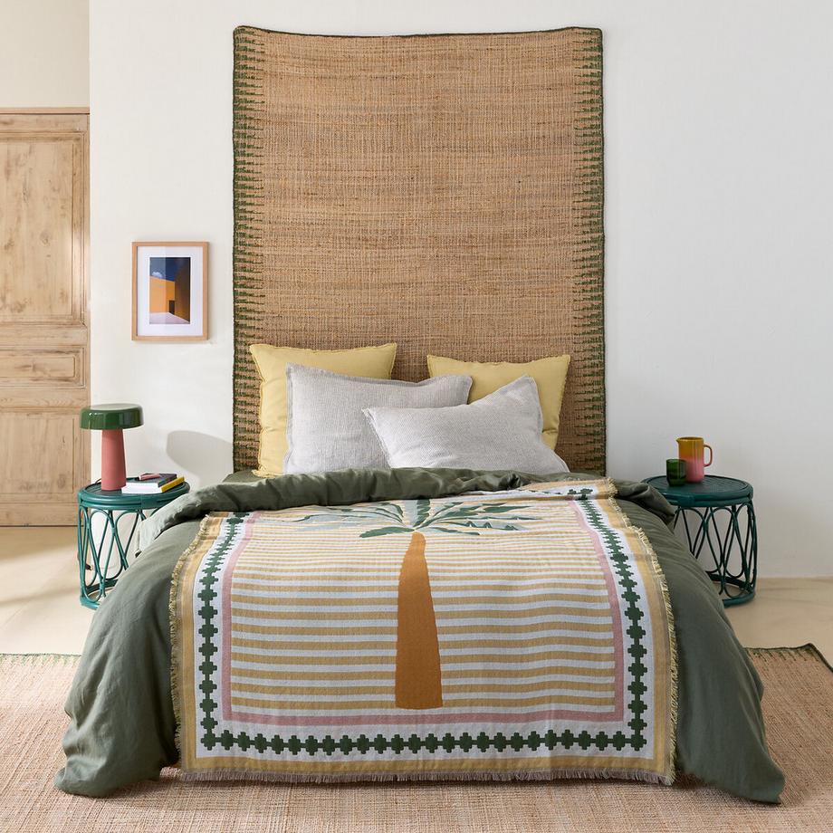 La Redoute Intérieurs Mercado Plaid Motif Jacquard Franges  