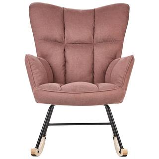 Beliani Fauteuil à bascule en Polyester Moderne OULU  