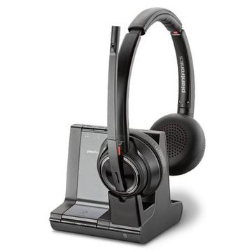 POLY W8220/A, UC Casque Sans fil Arceau Bureau/Centre d'appels Bluetooth Noir