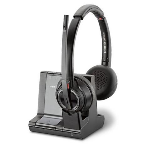 Poly  POLY W8220/A, UC Casque Sans fil Arceau Bureau/Centre d'appels Bluetooth Noir 