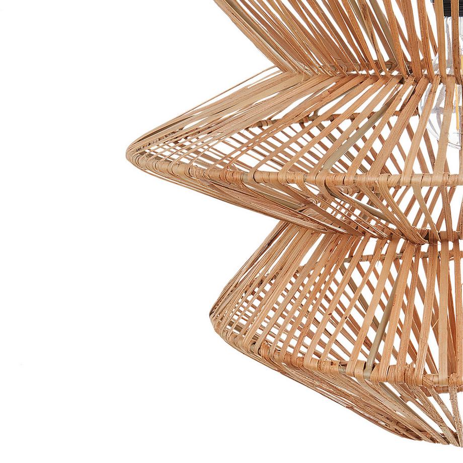 Beliani Hängelampe aus Rattan Boho ANDUKI  