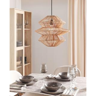 Beliani Lampe suspension en Rotin Boho ANDUKI  