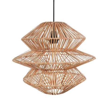 Beliani Lampe suspension en Rotin Boho ANDUKI  