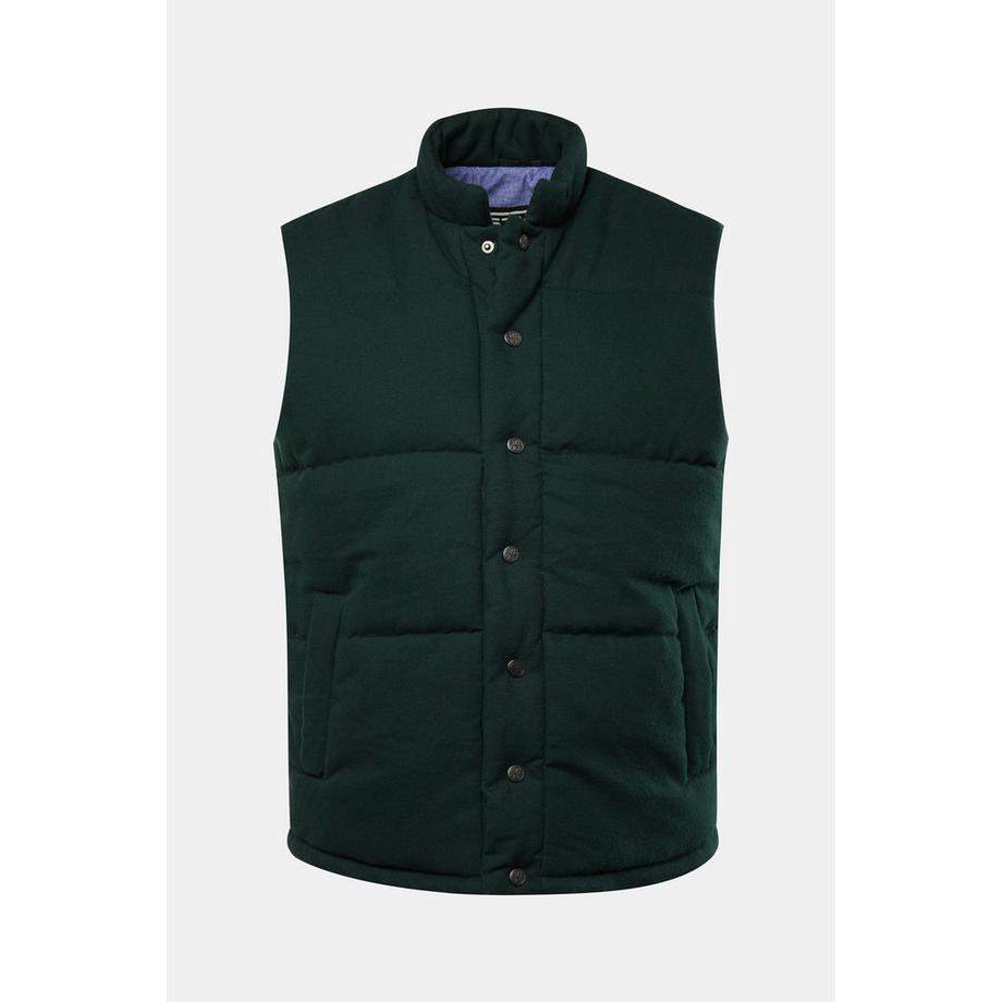 Sthuge Gilet in flanella imbottito collo alto  