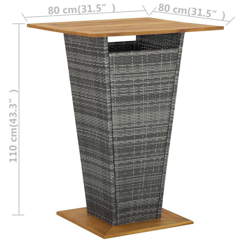 VidaXL Bar-set poly-rattan  