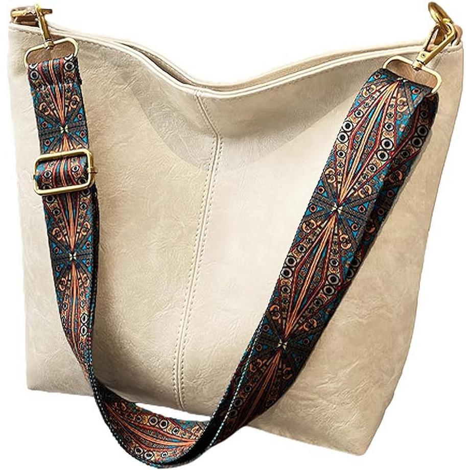 Vintage große Kapazität Hobo Tasche, Retro-Schulter-Tasche, Frauen Bohemian Handtasche & Geldbörse
