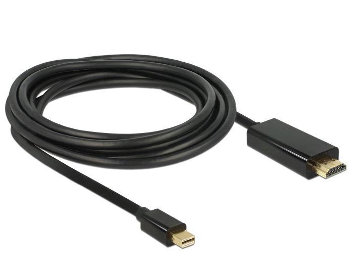 DeLock  DeLOCK 83698 Videokabel-Adapter 1 m Mini DisplayPort HDMI Schwarz 