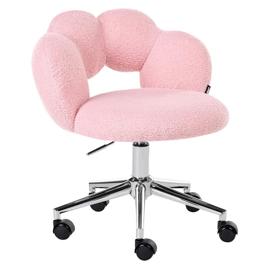 Beliani Sedia da scrivania en Bouclé Glamour WHIZZY  