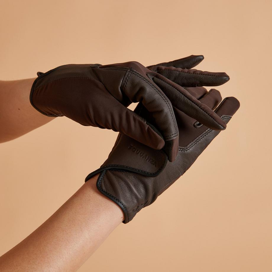 FOUGANZA  Guanti equitazione pelle 