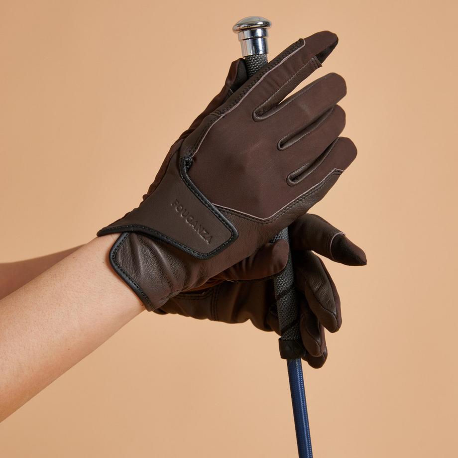 FOUGANZA  Guanti equitazione pelle 
