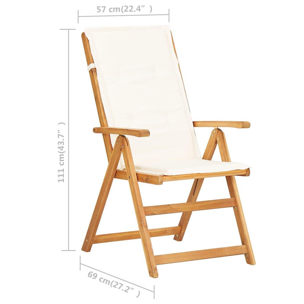 VidaXL Chaise de jardin bois  