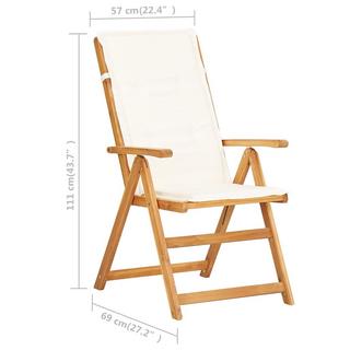 VidaXL Chaise de jardin bois  