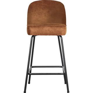 mutoni Chaise de bar Vogue cuir recyclé cognac 65  