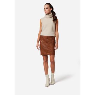 RICANO  Jupe en cuir  0132, forme crayon 