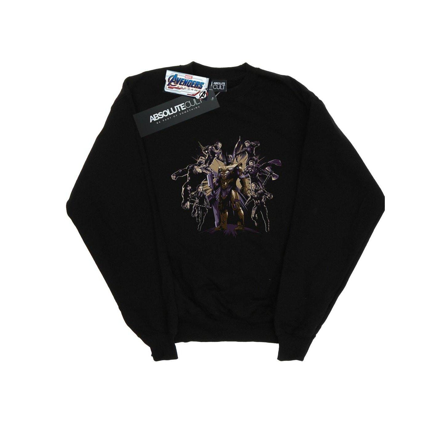 Image of Avengers Endgame Vs Thanos Sweatshirt Unisex Schwarz 140/146