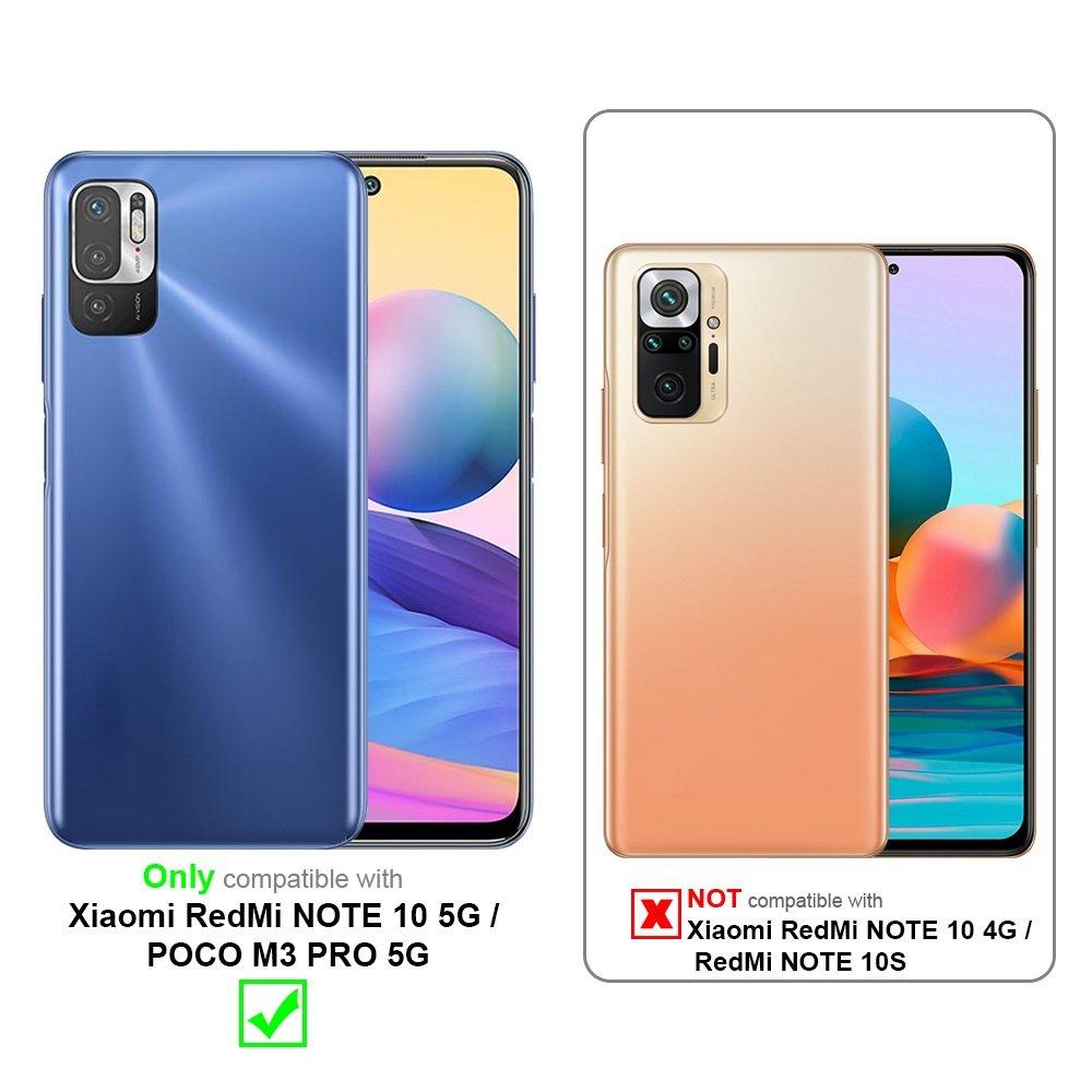 Cadorabo  Housse compatible avec Xiaomi RedMi NOTE 10 5G / POCO M3 PRO 5G - Coque de protection en silicone TPU flexible et avec protection pour appareil photo 