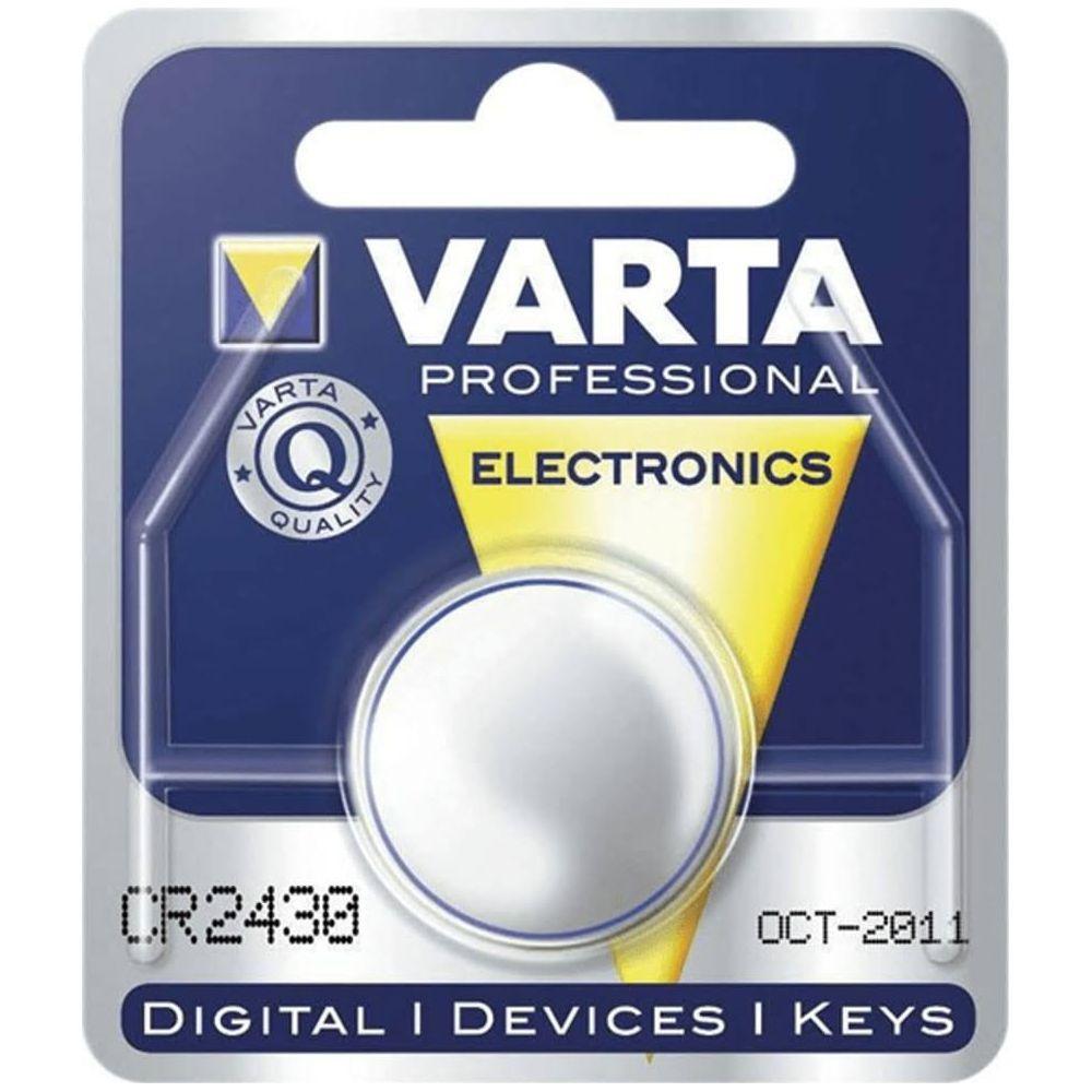 VARTA  Batteria al litio a bottone tipo CR2430, 3 Volt, 300 mAh 