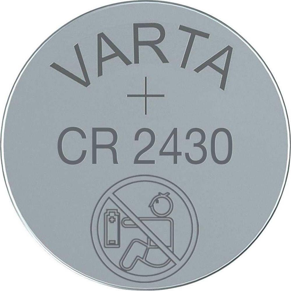 VARTA  Batteria al litio a bottone tipo CR2430, 3 Volt, 300 mAh 