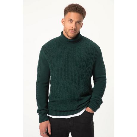 Sthuge  Pull-over à col roulé STHUGE, tricot torsadé - jusqu'au 8 XL 